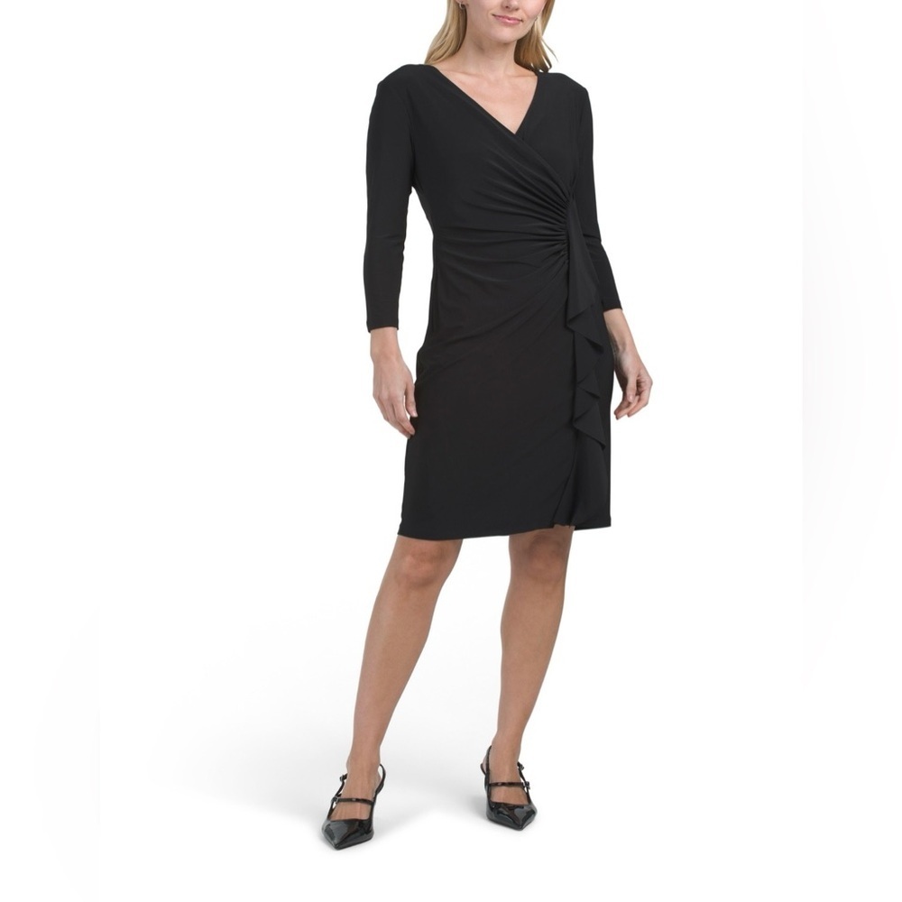 Black Label by Evan Picone Faux Weap Mini Dree
